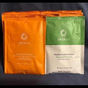 Optavia 7 fuelings 6- Honey Sweet Potatoes 1- Roasted Garlic Smashed Potato